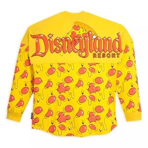 Disneyland Parks Mickey Pizza Spirit Jersey Disney Eats Yellow Unisex Top Medium